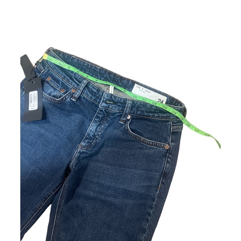 New with tags Rag & bone Dre Mid Rise Slim Leg Jeans in Chelsea Size 24 - Picture 4 of 8